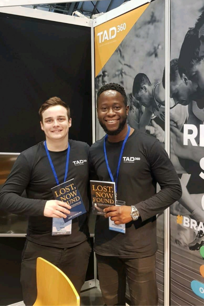 Alex Onalaja and David Carr at the Northern Business Expo 2019